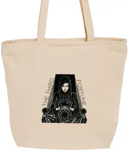 Custom Canvas Zipper Tote Bag (1 Color) - Eden