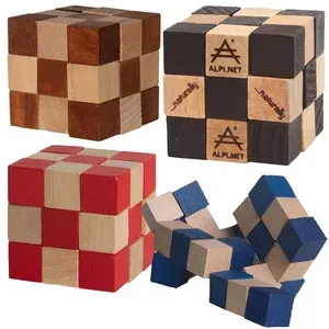 Custom Wooden Elastic Cube Puzzle