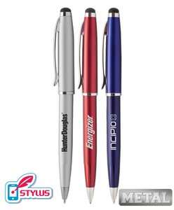 Elegant Metal Twister Stylus Pen