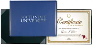 Custom 8-Corner Executive Certificate Holders