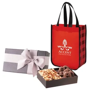 Executive Gift Set With Northwoods Laminated Non-Woven Tote Bag