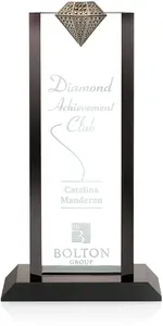 Customizable Crystal Diamond-Textured Award