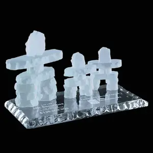 Custom Jade Inukshuk Family Promotional Product