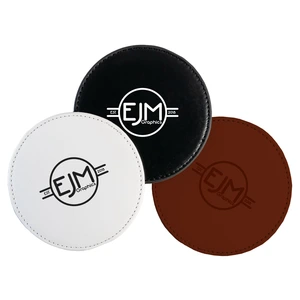Faux Leather Coaster Round