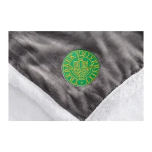 Custom Field & Co. Chevron Striped Sherpa Blanket - 50" x 60"