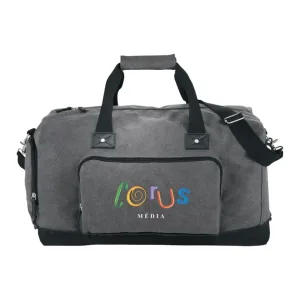 Custom Field & Co. Hudson Weekender Duffle Bag with Shoe Compartment - 21"