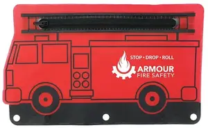 Fire Engine School Pouch