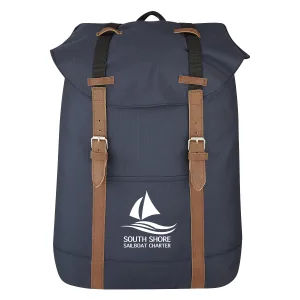 Custom Printed Flap Drawstring Backpack