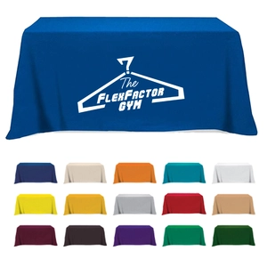 Flat 3-Sided Table Cover for 6" Standard Table