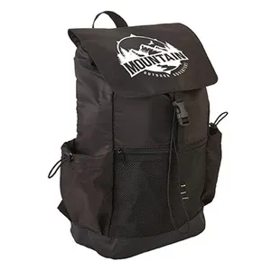 Flip Over Rucksack Backpack (Zippered Mesh Front Pocket)