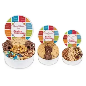 Fresh Beginnings Deluxe Holiday Trio w/ Cookies, Nuts, Popcorn & More!