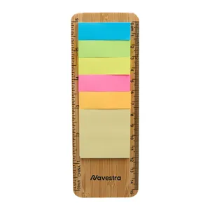 FSC® 100% Bamboo Ruler with Sticky Notes