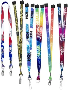 Full-Color Custom Dye-Sublimated Lanyard - 3/4" USA-Made