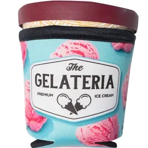 Full Color Neoprene Ice Cream Pint Coolie