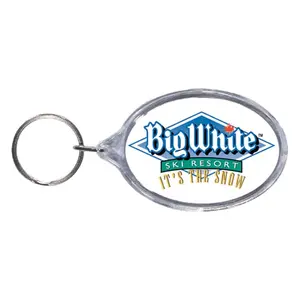 Full Color Oval Acrylic Keytag (1 1/2" X 2 1/4")