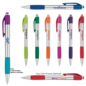 Custom Fusion Silver Gripper Pen