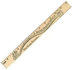 Custom Logo Wooden Rulers with Multiple Color Options - PPI