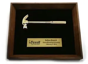 Promotional Gold Hammer Shadow Box