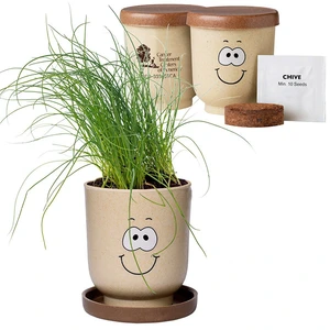 Goofy Group Grow Pot Eco-Planter with Chive Seeds