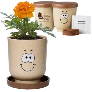 Goofy Group Grow Pot Eco-Planter with Marigold Seeds