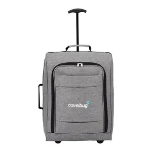 Branded Graphite Upright Luggage - 20"