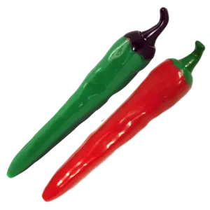 Green Jalapeño & Red Chili Pepper Clicker Pen