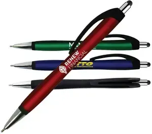 Halcyon® Pen/Stylus - Sleek Metallic Promotional Writing Instrument with Dual Functionality