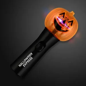 Halloween Pumpkin Wand with Spinning Lights
