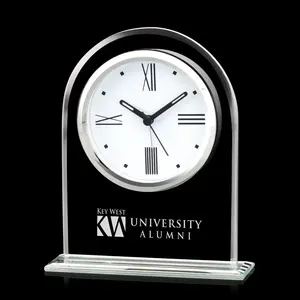 Jade Curved-Top Customized Clock for Corporate Gifts