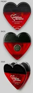 Imprinted Heart Shape Clip Gatormag