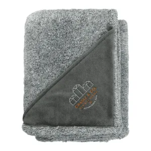 Personalized Heathered Fuzzy Fleece Blanket - 50"x60"