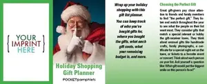 Holiday Shopping Gift Planner w/Santa Pocket Pamphlet