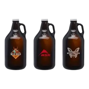 Homebrew 64 oz. Amber Glass Growler