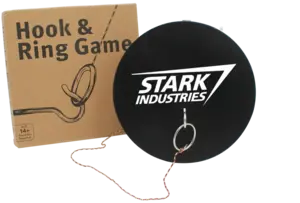 Indoor Hook & Ring Toss Game - Customizable Fun Family Activity