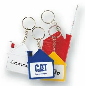 House Tape Measure with Keychain & Release Button