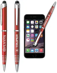 Dual-End Customizable Aluminum Pen for Touchscreens & Writing Ease