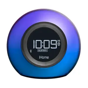 iHome Powerclock Glow Bluetooth Color Changing Alarm Clock IBT295B