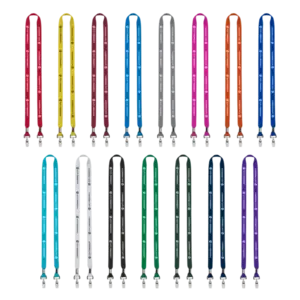 IMPORT Rush 5/8" Polyester 2-Ended Lanyard with Dual Silver Crimps & Split-Rings