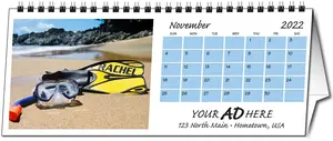 In the Image 12 Image Horizontal Desk Calendar (11"x4.5"/ Printed 2 Sides)