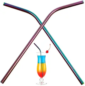 Engraveable Iridescent Metal Straw