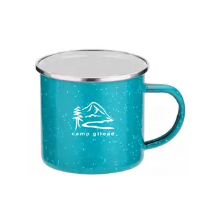 Stainless Steel Iron Camping Mug (16 oz)