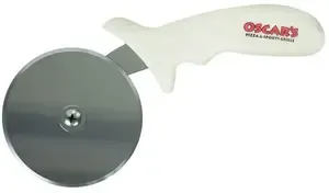 Jumbo White Handle Pizza Cutter