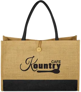 Jute Box Tote Bag