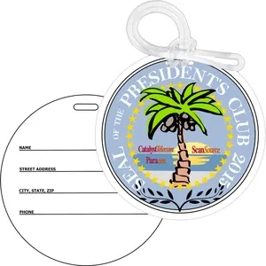 Kaleidoscope Bag Tag: 3 1/2" Round