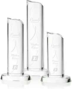 Customizable Crystal Tower Award - Three Sizes