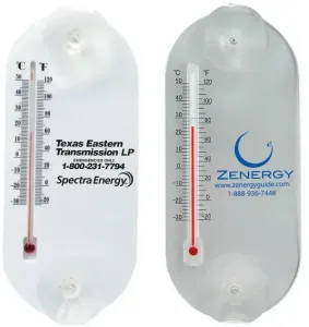 Large Acrylic Oval Temperature Gauge