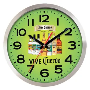 Large Aluminum Wall Clock Full Color