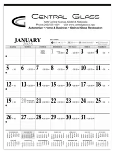 Custom Large Contractor Calendar