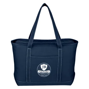 Large Cotton Canvas Yacht Tote Bag