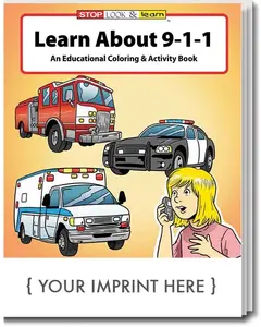 Learn About 9-1-1 Coloring Book